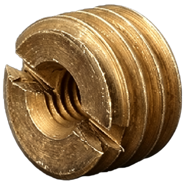 Slotted Self-Tapping Thread Insert (Brass Thread Bushing)
