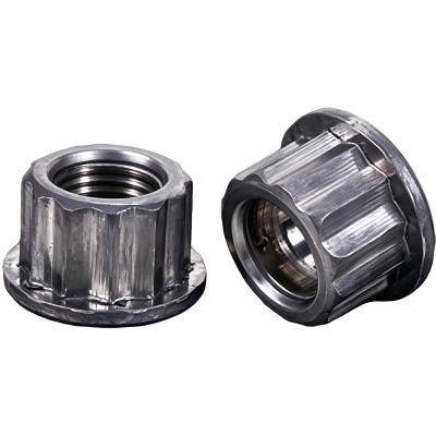 Vertical Knurl Flange Press Nut